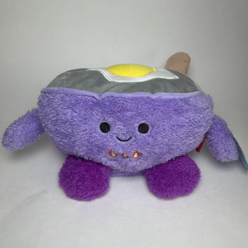 NWT Bum Bumz Kitchen Bumz Plush Pixie the Pan 7.5” Egg Pan Kawaii Soft Toy